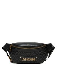 Love Moschino - LOVE MOSCHINO Saszetka nerka JC4003PP0LLA0000 Czarny. Kolor: czarny. Materiał: skóra