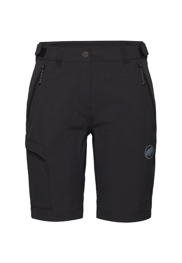 Spodenki turystyczne damskie Mammut Runbold IV Shorts. Kolor: czarny. Sport: turystyka piesza
