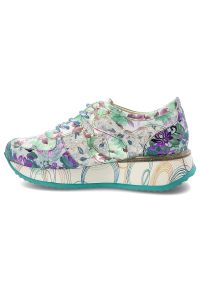 Kolorowe Sneakersy Laura Vita Stylowe Obuwie Damskie. Okazja: na co dzień. Zapięcie: sznurówki. Materiał: materiał. Szerokość cholewki: normalna. Wzór: kolorowy. Styl: elegancki #6