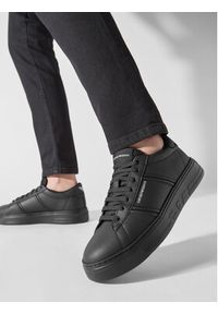 Emporio Armani Sneakersy X4X570 XN840 K001 Czarny. Kolor: czarny. Materiał: skóra #4