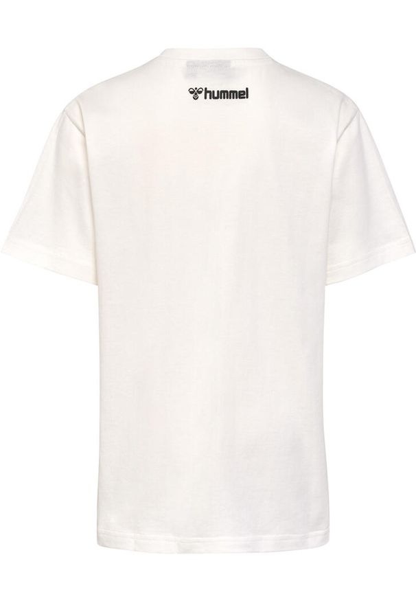 Koszulka dla dzieci Hummel. Kolor: biały. Materiał: bawełna. Sport: bieganie