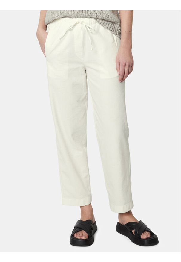 Marc O'Polo Spodnie materiałowe 403 1340 10317 Écru Slim Fit. Materiał: bawełna