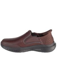 skechers - Buty sportowe Sneakersy męskie, Slip-Ins: Slade. Kolor: brązowy. Materiał: syntetyk, tkanina, skóra #2