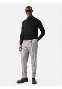 Karl Lagerfeld - KARL LAGERFELD Golf 655002 554399 Czarny Slim Fit. Typ kołnierza: golf. Kolor: czarny. Materiał: wełna #5
