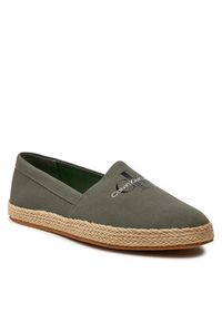 Calvin Klein Jeans Espadryle Espadrille Slipon Ml YM0YM00935 Zielony. Kolor: zielony