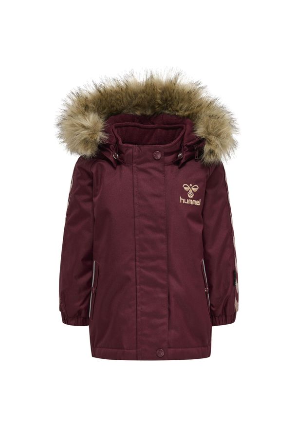 Kurtka przeciwdeszczowa z kapturem dla dziewczynki Hummel Canyon Tex. Typ kołnierza: kaptur. Kolor: czerwony
