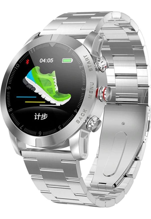 Smartwatch Roneberg RS10 Srebrny. Rodzaj zegarka: smartwatch. Kolor: srebrny