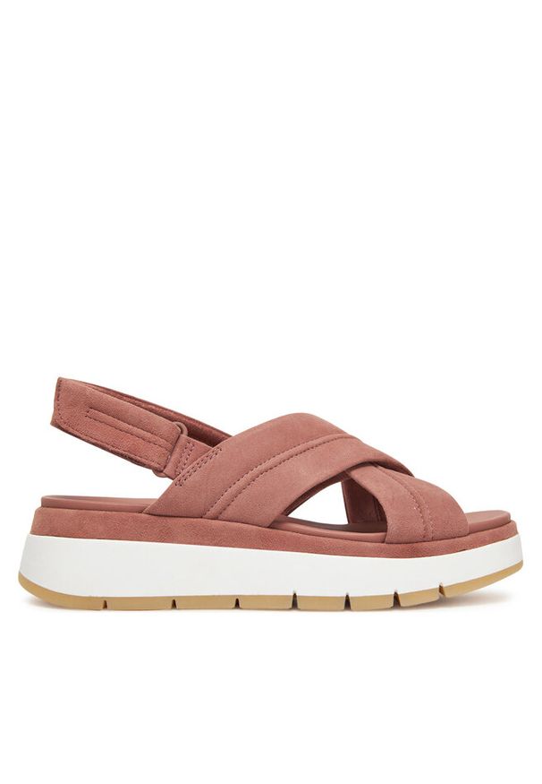 Sandały Clarks. Kolor: różowy