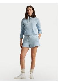 Polo Ralph Lauren Bluza 211935583013 Błękitny Regular Fit. Typ kołnierza: polo. Kolor: niebieski. Materiał: bawełna