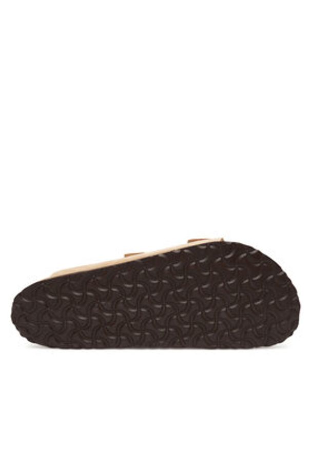 Birkenstock Klapki Arizona Sfb 1019013 Beżowy. Kolor: beżowy. Materiał: skóra, nubuk