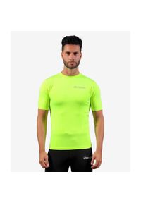 Męski T-shirt Sportowy Givova Corpus 2 - 2XL - Oddychający i Elastyczny. Kolor: żółty. Sport: piłka nożna