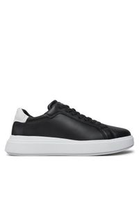 Calvin Klein Sneakersy Low Top Lace Up Lth HM0HM01016 Czarny. Kolor: czarny. Materiał: skóra #1