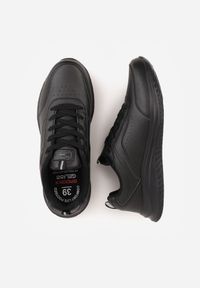 Born2be - Czarne Sznurowane Buty Sportowe z Cholewką przed Kostkę z Przeszyciami Tereditee. Wysokość cholewki: przed kostkę. Kolor: czarny. Szerokość cholewki: normalna #5