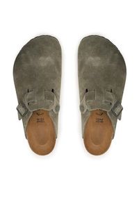 Birkenstock Klapki Boston 1024721 Zielony. Kolor: zielony. Materiał: welur, skóra #3