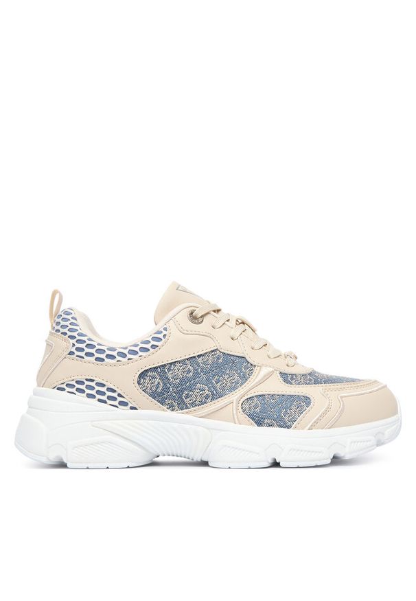 Sneakersy Guess. Kolor: beżowy