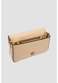 Pinko - PINKO Beżowa kopertówka Love One Mini Slouchy FL Vitello Morbido. Kolor: beżowy. Materiał: skórzane. Styl: casual, elegancki #6