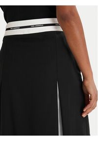 Karl Lagerfeld - KARL LAGERFELD Spódnica mini B1W12005 Czarny Regular Fit. Kolor: czarny. Materiał: wełna #4