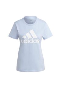 Adidas - LOUNGEWEAR Essentials Logo Tee. Kolor: biały, wielokolorowy, niebieski