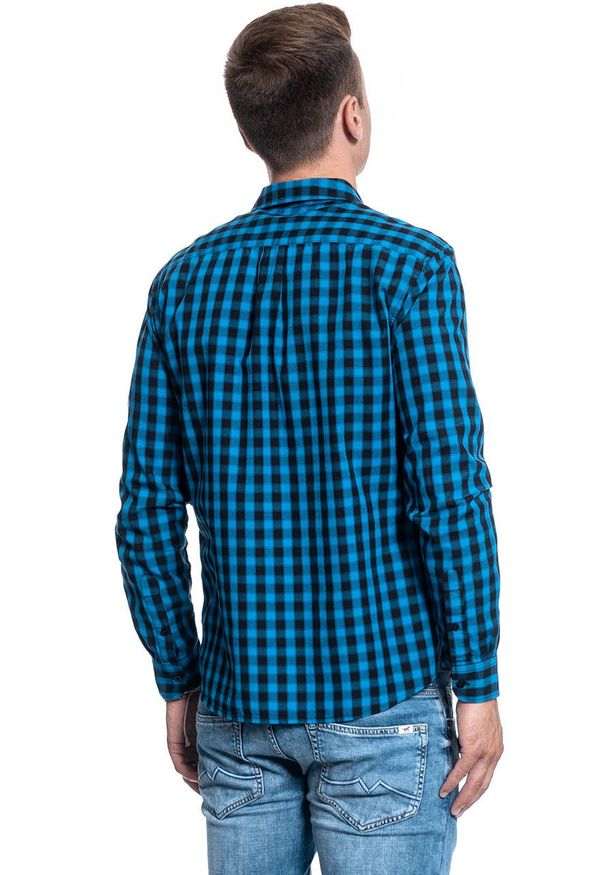 Wrangler - MĘSKA KOSZULA WRANGLER LS 1 PKT SHIRT DIRECTOIRE BLUE W5A14MXKL 112129960