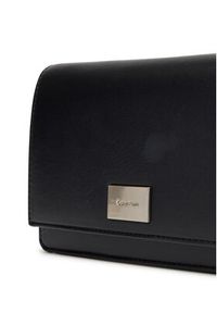 Calvin Klein Torebka Hardware Flap Crossbody K60K612967 Czarny. Kolor: czarny. Materiał: skórzane #5