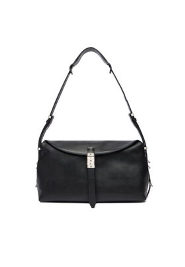 Pinko - PINKO Torebka Saddle Baguette Classic AI 25-26 PL 105049 A1ZX Czarny. Kolor: czarny. Materiał: skórzane
