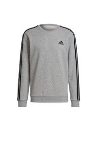 Adidas - Bluza męska adidas Essentials Sweatshirt. Kolor: czarny, szary, wielokolorowy. Materiał: materiał, bawełna. Sport: fitness