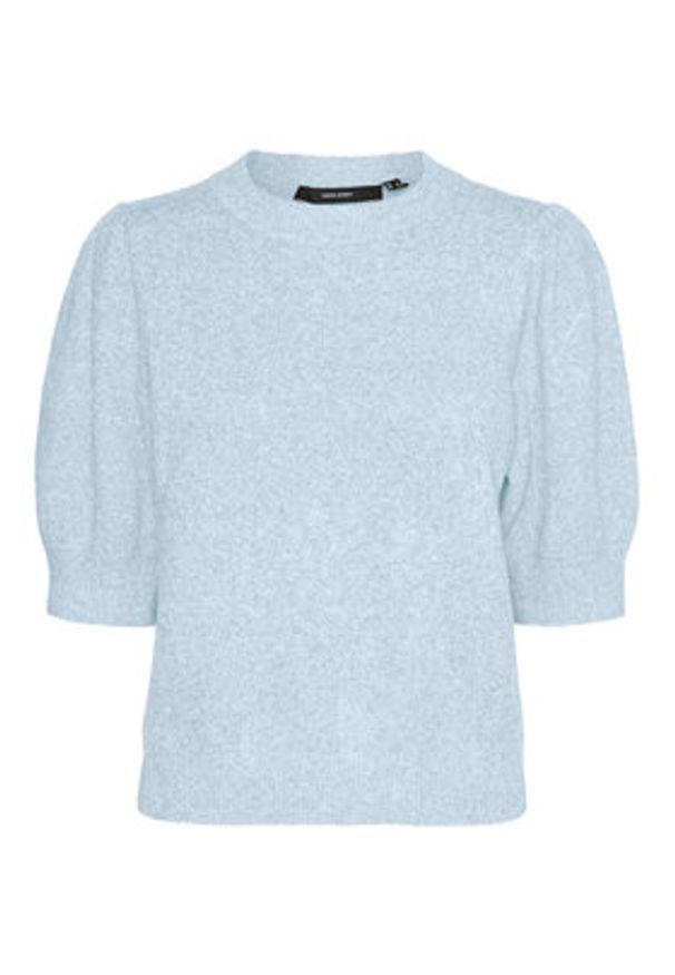 Vero Moda Sweter Doffy 10278313 Błękitny Regular Fit. Kolor: niebieski. Materiał: syntetyk