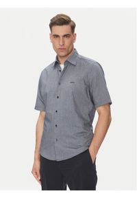BOSS Koszula Rash_2 50537332 Granatowy Regular Fit. Kolor: niebieski. Materiał: bawełna