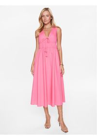 Seafolly Sukienka letnia Sunbreak Poplin 54878-DR Różowy Regular Fit. Kolor: różowy. Materiał: bawełna. Sezon: lato