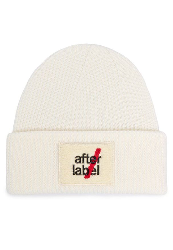 After Label Czapka Kiruna A00085 Écru. Materiał: wełna