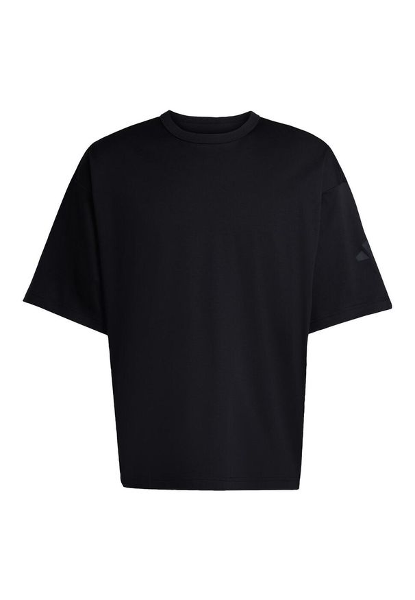 Adidas - Koszulka Soft Lux. Kolor: czarny. Sport: fitness