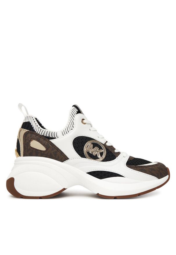 MICHAEL Michael Kors Sneakersy Zuma 43T5ZUFS1B Brązowy. Kolor: brązowy. Materiał: materiał
