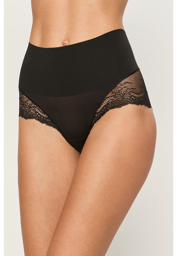 Spanx - Figi modelujące Undie-Tectable Lace. Kolor: czarny. Materiał: materiał