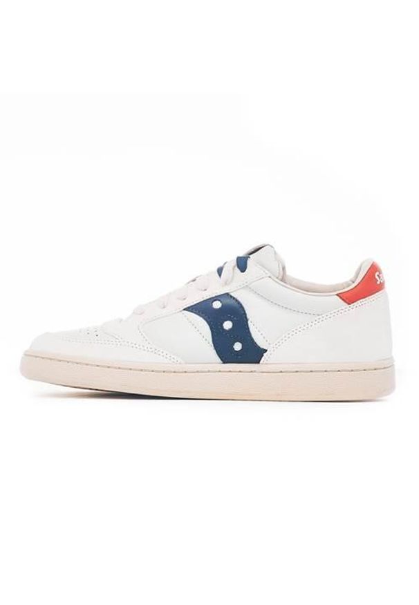 Buty do chodzenia męskie Saucony Jazz Court Premium. Zapięcie: sznurówki. Kolor: biały. Materiał: skóra. Szerokość cholewki: normalna. Sport: turystyka piesza