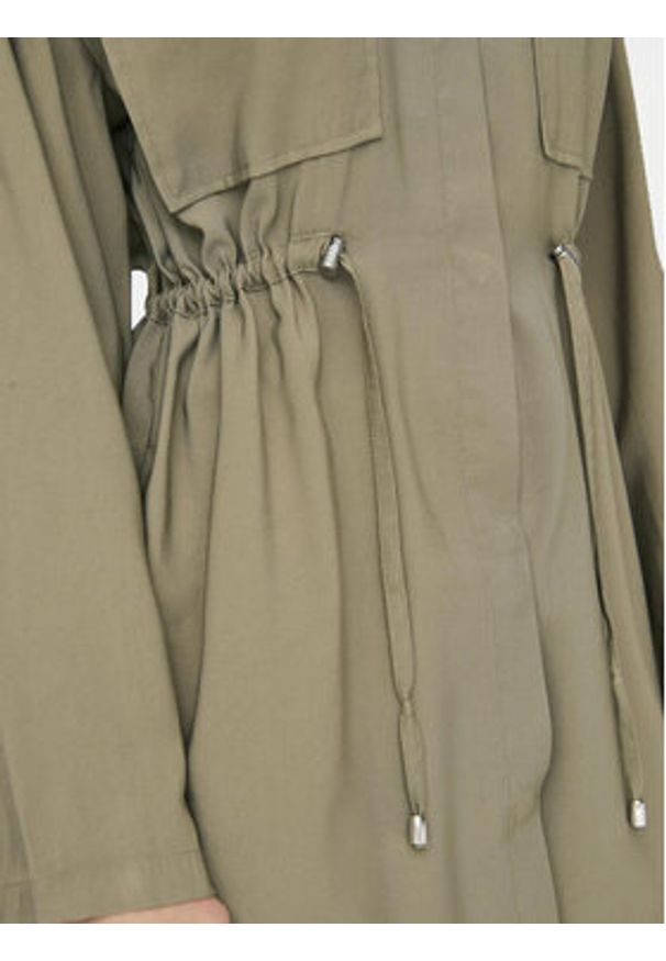 only - ONLY Kurtka przejściowa Nadine 15308614 Khaki Regular Fit. Kolor: brązowy. Materiał: wiskoza