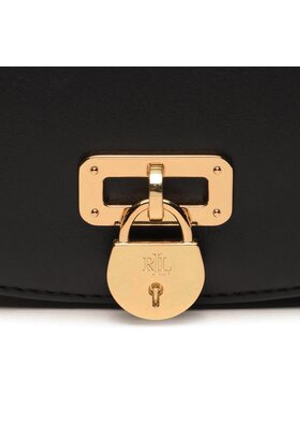Lauren Ralph Lauren Torebka 431915354001 Czarny. Kolor: czarny. Materiał: skórzane
