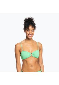 Roxy - Góra od stroju kąpielowego ROXY Color Jam Bandeau. Kolor: zielony