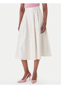 Rinascimento Spódnica trapezowa CFC0127694003 Écru Regular Fit. Materiał: syntetyk #1