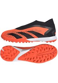 Adidas - Buty piłkarskie adidas Predator Accuracy.3 Tf Ll M GW4643 pomarańczowe pomarańcze i czerwienie. Kolor: pomarańczowy. Materiał: guma, syntetyk. Sport: piłka nożna