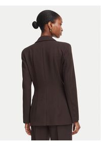 Marella Marynarka Amico1 2625046251 Brązowy ciemny Slim Fit. Kolor: brązowy. Materiał: syntetyk #5