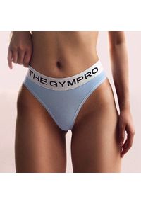 Intica - Stringi sportowe z elastycznego materiału na treningi Ayla. Kolor: niebieski. Materiał: materiał #6