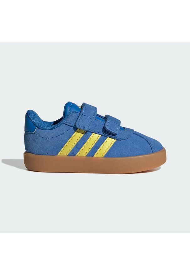 Adidas - Buty VL Court 3.0. Kolor: brązowy, niebieski, zielony, wielokolorowy. Sport: turystyka piesza, skateboard