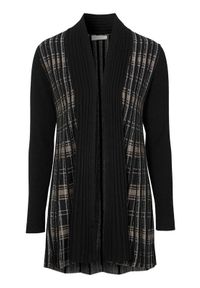 Freequent Sweter Cloe Czarny we wzory female czarny/ze wzorem XL (44). Kolor: czarny. Materiał: prążkowany. Wzór: prążki. Sezon: jesień #1