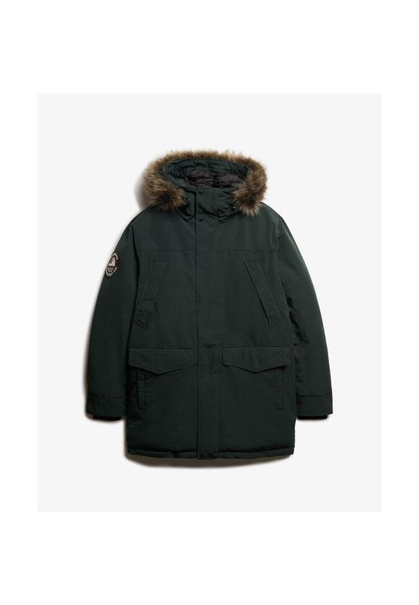 Parka Superdry Everest. Kolor: zielony. Sezon: zima