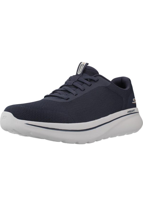 skechers - Buty SKECHERS GO WALK ARCH FIT N-JOY - CULLMAN Niebieski. Kolor: niebieski. Materiał: tkanina, syntetyk