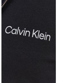 Calvin Klein Underwear Bluza piżamowa damska kolor czarny. Kolor: czarny. Materiał: poliester, dzianina. Długość: długie. Wzór: nadruk #3