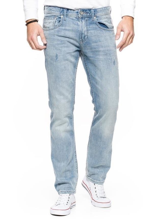 Tom Tailor - TOM TAILOR SPODNIE MĘSKIE AEDAN SLIM BLUE SUMMER DENIM 6203105.45.12 COL. 1092. Stan: obniżony