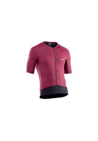 Koszulka rowerowa męska NORTHWAVE ESSENCE Jersey śliwkowa. Kolor: fioletowy. Materiał: jersey
