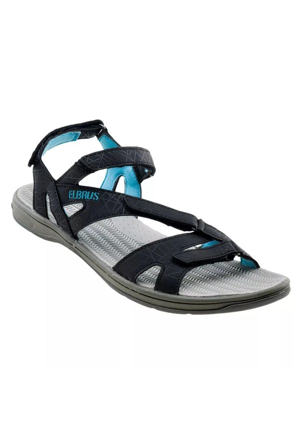 Elbrus - Sandały Damskie Laren. Kolor: wielokolorowy, niebieski, czarny. Sport: turystyka piesza