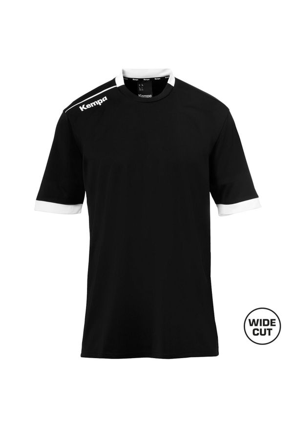 KEMPA - Jersey Kempa Player shooting. Kolor: czarny, wielokolorowy, biały. Materiał: jersey. Sport: piłka nożna